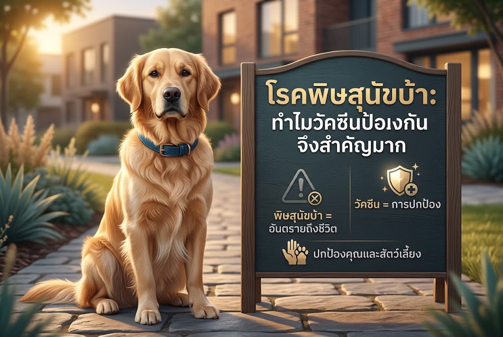 โรคพิษสุนัขบ้า: ทำไมวัคซีนป้องกันจึงสำคัญมาก