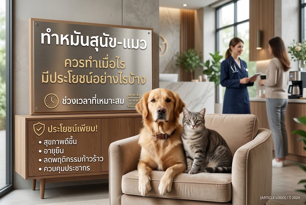 ทำหมันสุนัข-แมว: ควรทำเมื่อไร และมีประโยชน์อย่างไรบ้าง